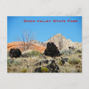 State Park Snow Valley Briefkaart