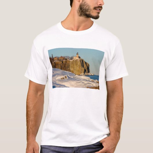 State Park Split Rock Lighthouse op Lake T-shirt (Voorkant)