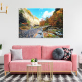 State Park Taughannock Herfsten Canvas Afdruk (Insitu (Woonkamer))