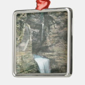 State Park Uitzicht of Curtain en Cavern Cascades Metalen Ornament (Links)