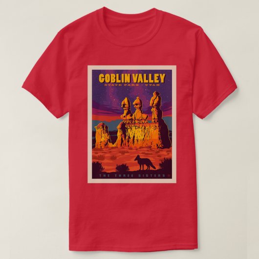 State Park Utah 1 van Goblin Valley T-shirt (Design voorkant)