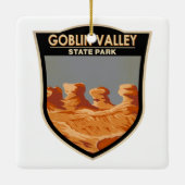 State Park Utah  Keramisch Ornament (Achterkant)