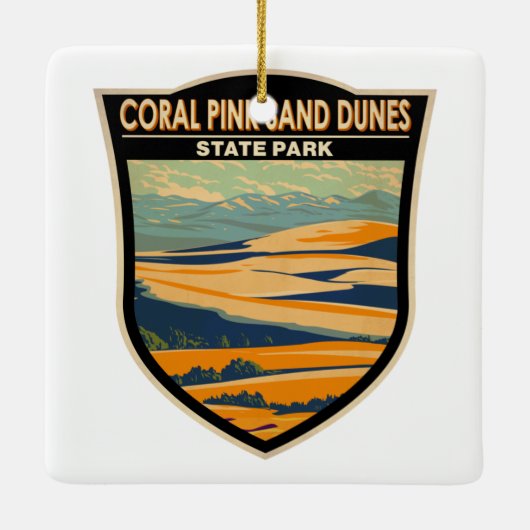 State Park Utah Keramisch Ornament (Achterkant)