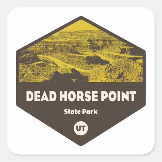 State Park Utah Vierkante Sticker (Voorkant)