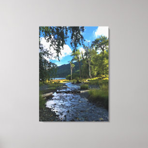 State Park Wallowa Lake, OR Canvas Afdruk