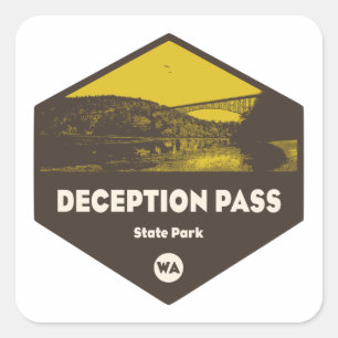 State Park Washington Vierkante Sticker