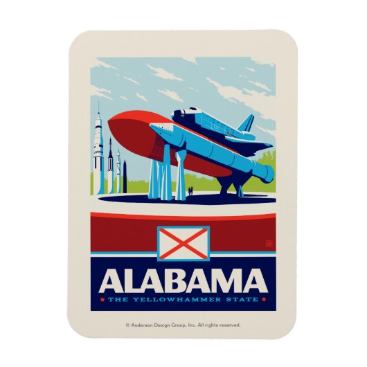 State Pride | Alabama Magneet (Verticaal)