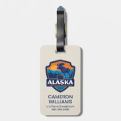 State Pride | Alaska Bagagelabel (Achterkant verticaal)