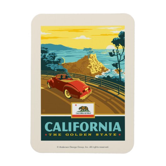 State Pride | Californië 2 Magneet (Verticaal)