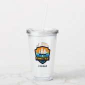 State Pride | Connecticut Acryl Drinkbeker (Achterkant)
