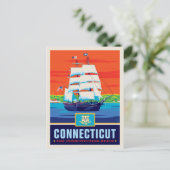 State Pride | Connecticut Briefkaart (Staand voorkant)