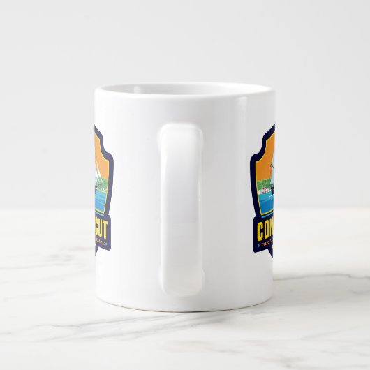 State Pride | Connecticut Extra Grote Beker (Achterkant)