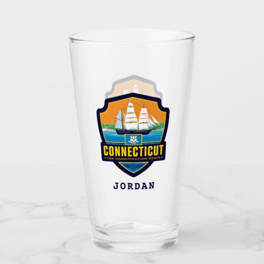 State Pride | Connecticut Glas (Voorkant)
