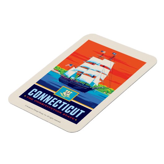 State Pride | Connecticut Magneet (Linkerzijde)