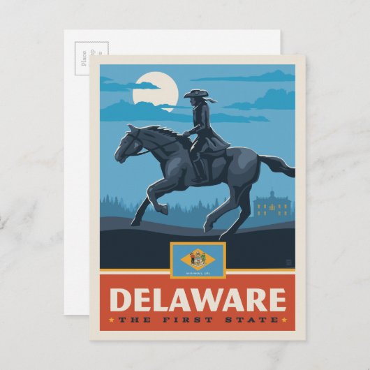 State Pride | Delaware 2 Briefkaart (Voorkant / Achterkant)