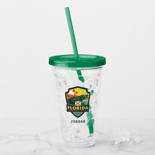 State Pride | Florida Acryl Drinkbeker (Voorkant ijs)