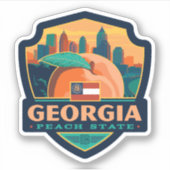 State Pride | Georgië Sticker (Voorkant)