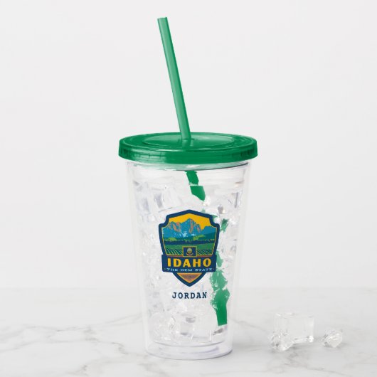 State Pride | Idaho Acryl Drinkbeker (Voorkant ijs)
