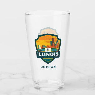 State Pride Illinois Glas