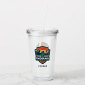 State Pride | Indiana Acryl Drinkbeker (Achterkant)