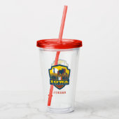 State Pride | Iowa Acryl Drinkbeker (Achterkant)