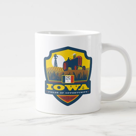 State Pride | Iowa Extra Grote Beker (Rechts)