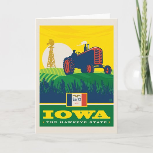 State Pride | Iowa Kaart (Voorkant)
