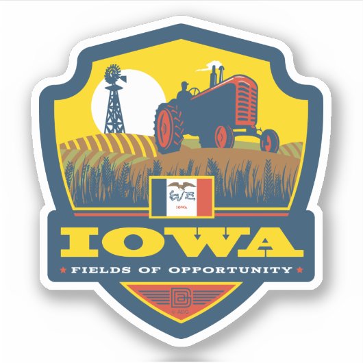 State Pride | Iowa Sticker (Voorkant)
