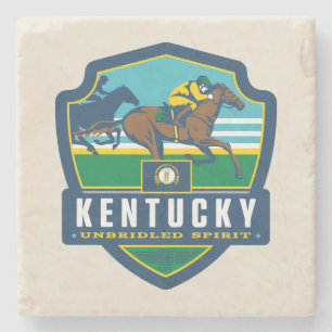 State Pride   Kentucky Stenen Onderzetter