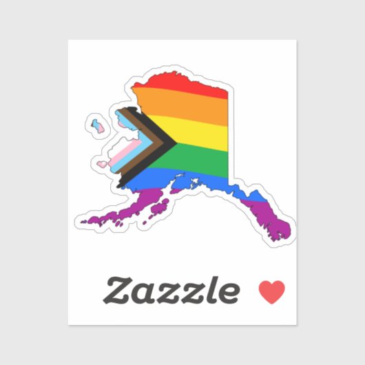 State Pride LGBTQ Progress Pride Sticker (Vel)