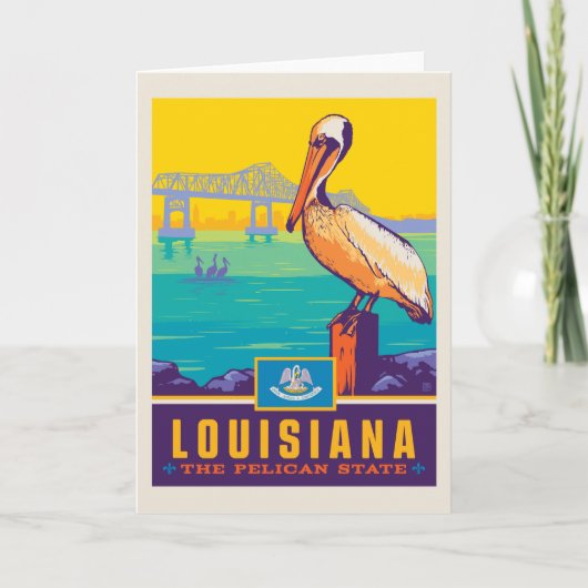 State Pride | Louisiana Kaart (Voorkant)
