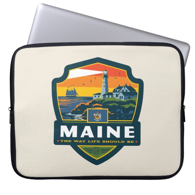 State Pride | Maine Laptop Sleeve (Voorkant)