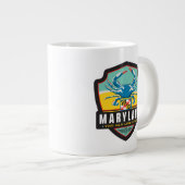 State Pride | Maryland Extra Grote Beker (Voorkant rechts)