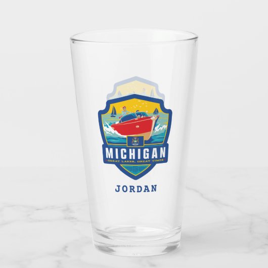 State Pride | Michigan Glas (Achterkant)