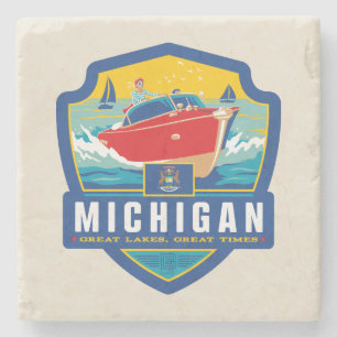 State Pride   Michigan Stenen Onderzetter