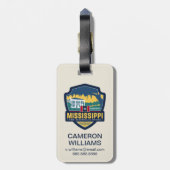 State Pride | Mississippi Bagagelabel (Achterkant verticaal)