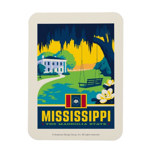 State Pride | Mississippi Magneet (Verticaal)