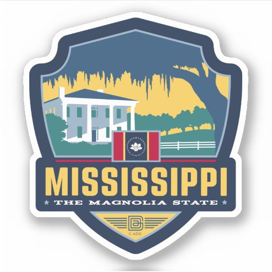 State Pride | Mississippi Sticker (Voorkant)