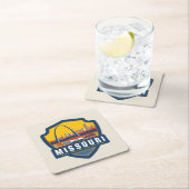 State Pride | Missouri Vierkante Kartonnen Onderzetter (Insitu)