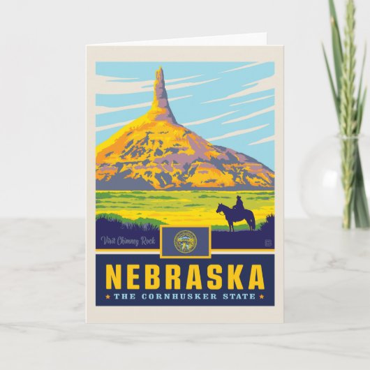 State Pride | Nebraska Kaart (Voorkant)