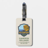 State Pride | New Hampshire Bagagelabel (Achterkant verticaal)