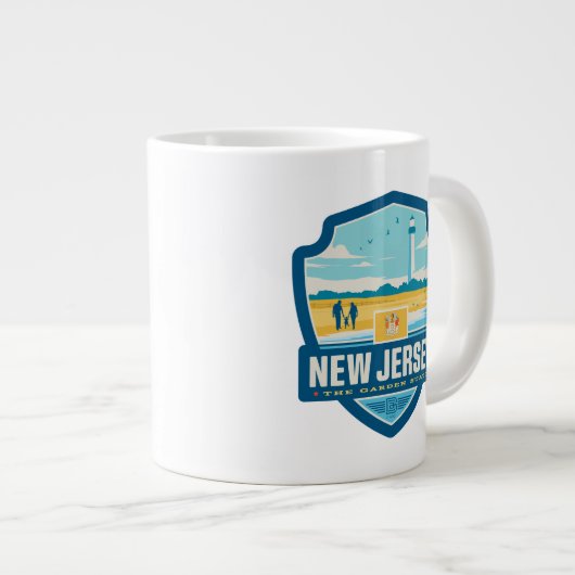 State Pride | New Jersey Extra Grote Beker (Voorkant rechts)