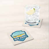 State Pride | New Jersey Vierkante Kartonnen Onderzetter (Insitu)