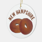 State Pride NH New Hampshire Apple Cider Donuts Keramisch Ornament (Links)