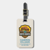 State Pride | North Dakota Bagagelabel (Voorkant verticaal)