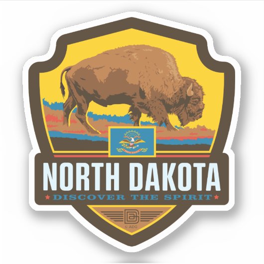 State Pride | North Dakota Sticker (Voorkant)