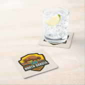 State Pride | North Dakota Vierkante Kartonnen Onderzetter (Insitu)