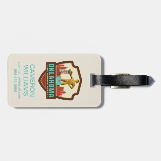 State Pride | Oklahoma Bagagelabel (Achterkant horizontaal)