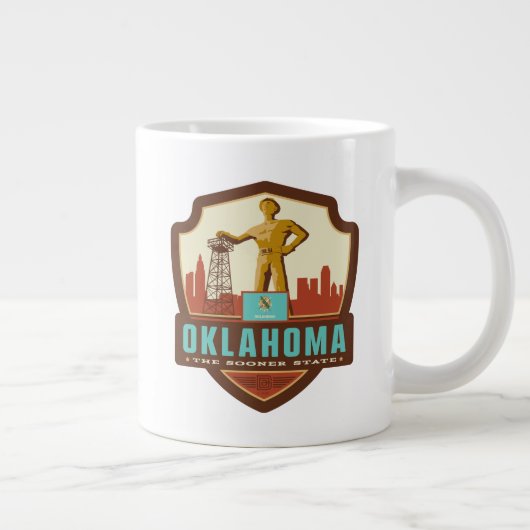 State Pride | Oklahoma Extra Grote Beker (Rechts)