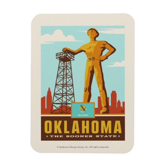 State Pride | Oklahoma Magneet (Verticaal)